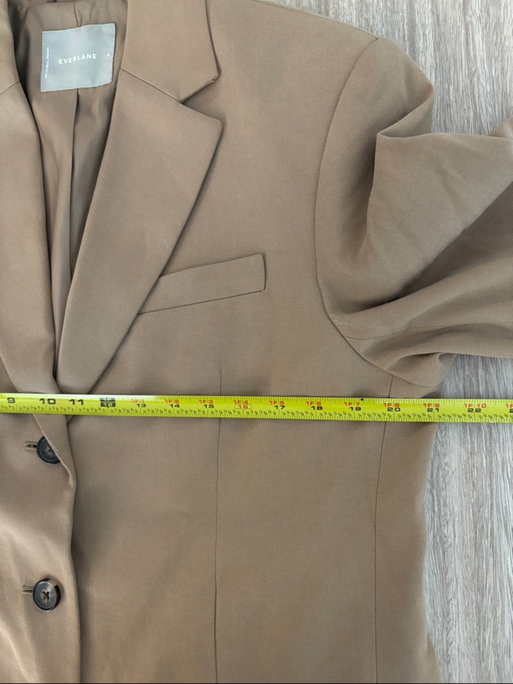 Everlane The 80s Oversized Blazer Women’s Size 8 in Ash Brown - Picture 6 of 10